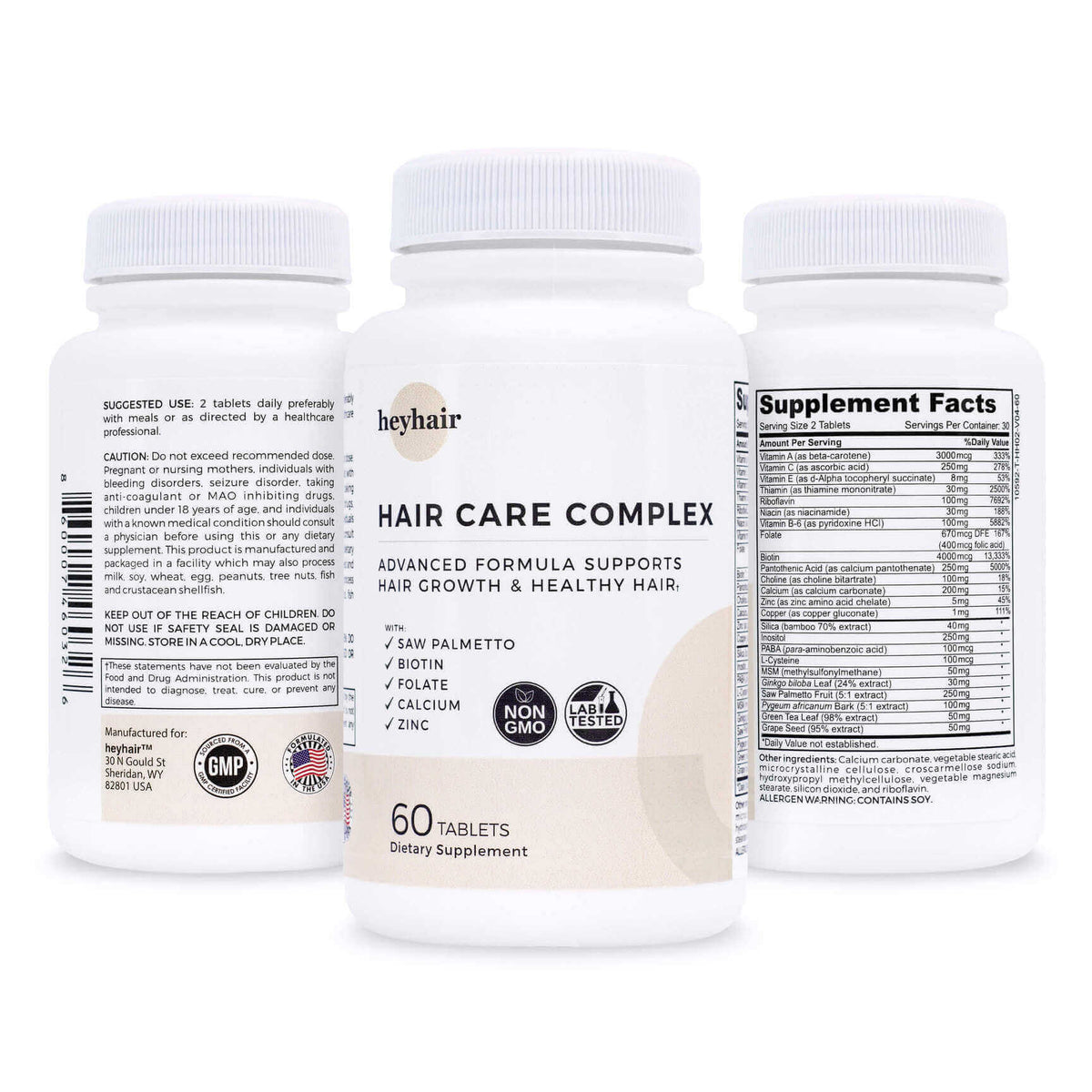 Advanced Anti Hair Loss + Hair Care Complex-Hair Growth Vitamins-heyhair.co